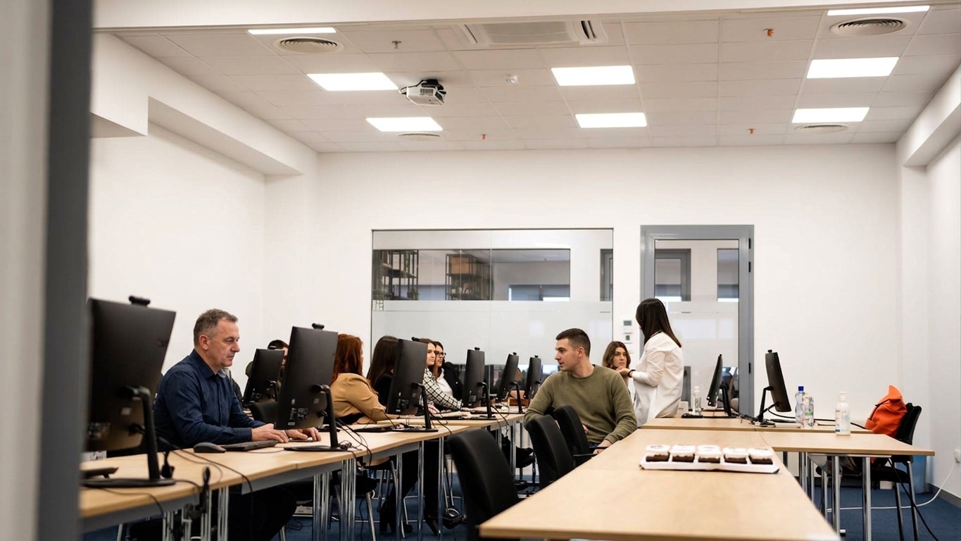 Edukacija u IT učionici s računalima